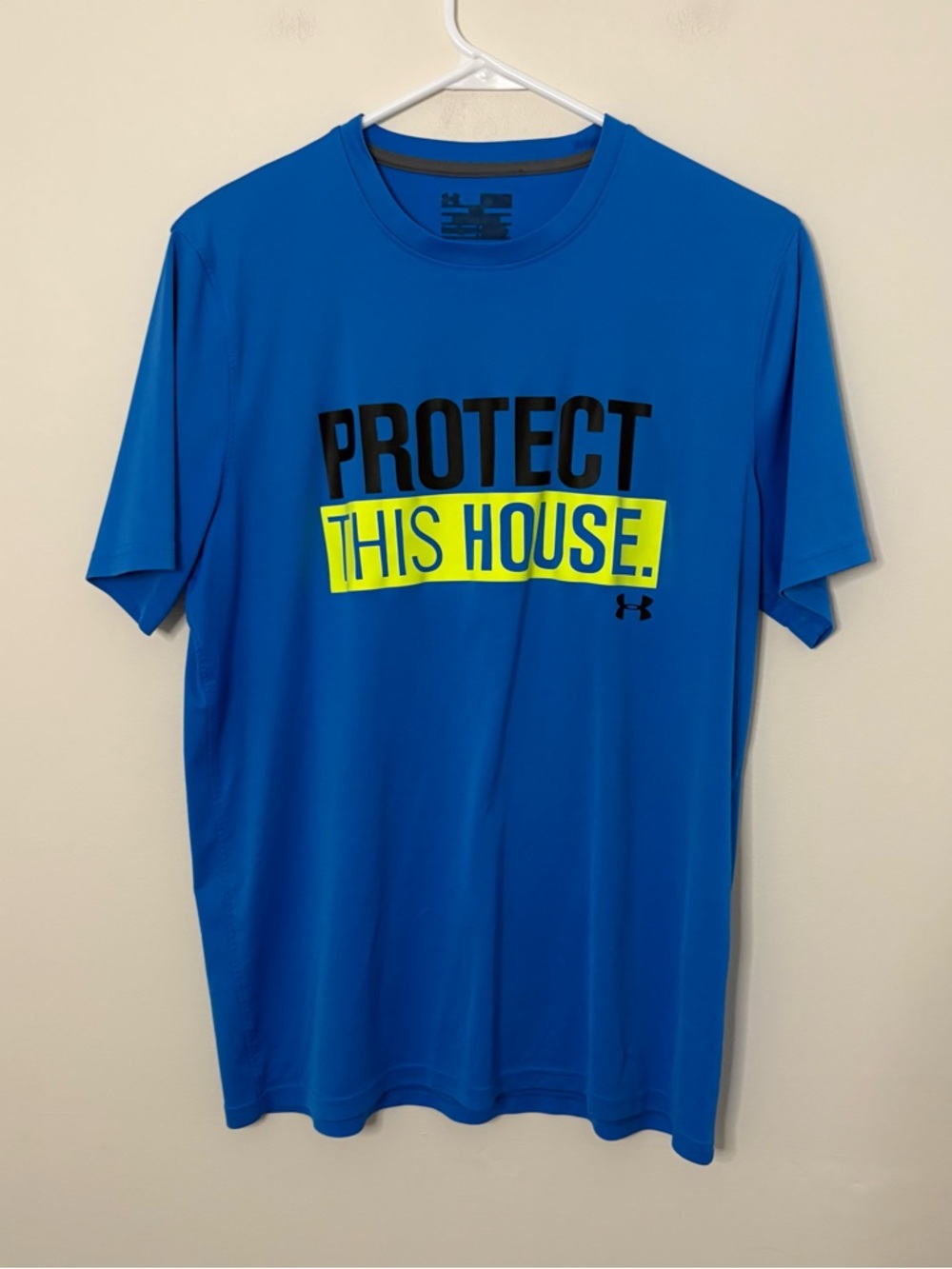 Under Armour Men’s Blue 'Protect This House' Performance Tee Small med